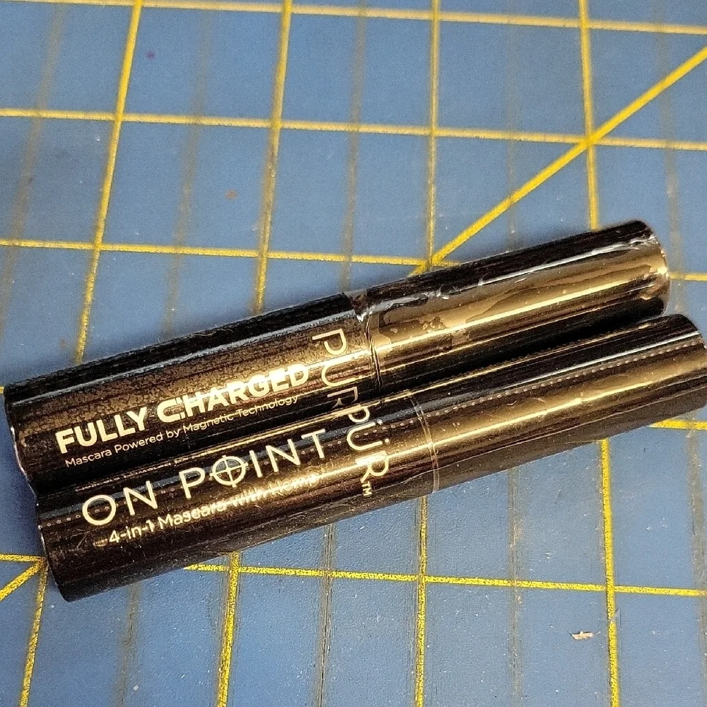 PUR On Point & Fully Charged Mascara in Black Set of 2 New Sealed